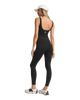 The Vuori Womens Halo Essential Jumpsuit in Black Heather
