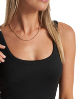 The Vuori Womens Halo Essential Jumpsuit in Black Heather