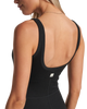 The Vuori Womens Halo Essential Jumpsuit in Black Heather