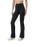 Halo Slim Flare Trousers in Black Heather
