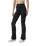 Halo Slim Flare Trousers in Black Heather