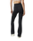 Halo Slim Flare Trousers in Black Heather