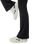 Halo Slim Flare Trousers in Black Heather
