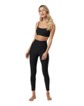 The Vuori Womens Clean Elevation Leggings in Black Heather