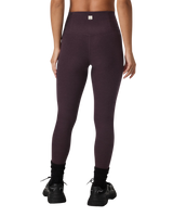 The Vuori Womens Clean Elevation Leggings in Raisin Heather