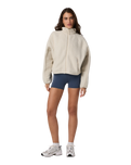 Alpine Zip Fleece Jacket in Bone
