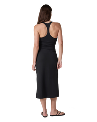 Halo Racerback Dress in Solid Black
