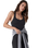 Halo Racerback Dress in Solid Black