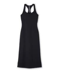 Halo Racerback Dress in Solid Black