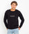 The Salt Water Seeker Mens Shutter Sweatshirt in Black