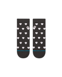 The Stance Womens Hearts Lowrider Socks in Charcoal