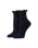 The Stance Womens Ruffle Icon Quarter Socks in Black