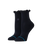 The Stance Womens Ruffle Icon Quarter Socks in Black