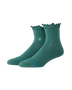 The Stance Womens Ruffle Icon Quarter Crew Socks in Teal