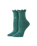 The Stance Womens Ruffle Icon Quarter Crew Socks in Teal