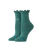 The Stance Womens Ruffle Icon Quarter Crew Socks in Teal