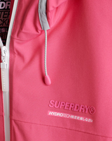 The Superdry Womens Essentials Harpa Waterproof Jacket in Hot Pink