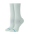 Rolled Solid Crew Socks in Pale Blue
