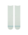 Rolled Solid Crew Socks in Pale Blue