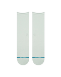 Rolled Solid Crew Socks in Pale Blue
