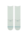 Rolled Solid Crew Socks in Pale Blue