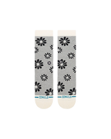 The Stance Womens Floral Stitch Crew Socks in Ivory