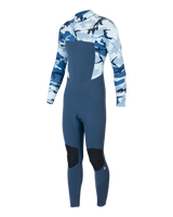 Boys Comp CX 4/3mm Chest Zip Wetsuit in Camo