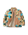 The Passenger Womens Clover Sherpa Fleece Jacket in Sun Patch Simply Taupe