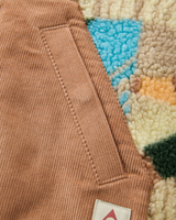 The Passenger Womens Clover Sherpa Fleece Jacket in Sun Patch Simply Taupe
