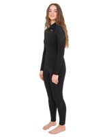 Comp 5/4mm Chest Zip Wetsuit in Black/Black