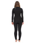 Comp 5/4mm Chest Zip Wetsuit in Black/Black