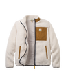 The Passenger Mens Trekker 2.0 Zip Fleece Jacket in Warm Ivory