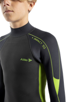 Boys Impact 3/2mm Back Zip Wetsuit in Green