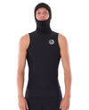 The Rip Curl Flash Bomb 0.5mm E6 Neoprene Hooded Vest in Black