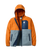 Loch Hooded Fleece Jacket in Sunset Orange & Storm Grey