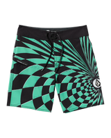 The Volcom Boys Modern Spiral Stone Shield Boardshorts in Mint | Available at Anns Cottage