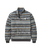Take It Easy Fleece Jacket in Geo Stripe Faded Black