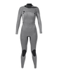 Womens Comp 3/2mm Chest Zip Wetsuit in Black
