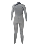 Womens Comp 3/2mm Chest Zip Wetsuit in Black