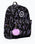 The Hype Glitter Scribble Heart Backpack in Black & Purple