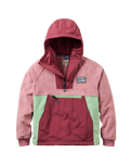 The Passenger Womens Alexander 1/4 Zip Fleece Jacket in Pink Haze
