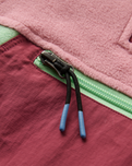 The Passenger Womens Alexander 1/4 Zip Fleece Jacket in Pink Haze