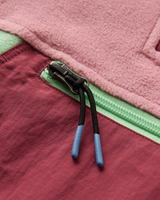 The Passenger Womens Alexander 1/4 Zip Fleece Jacket in Pink Haze