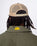 The Salt Water Seeker Mens Vibes Trucker in Khaki Moss