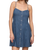 Angel Eyes Denim Mini Dress in Medium Indigo