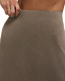 Gail Midi Skirt in Perfectly Taupe