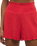 Dawn Smocked Silky Rib Shorts in Crimson Crush