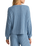 Daydream Silky Rib Top in Oceanic Blue