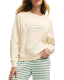Vacay Sweatshirt in Vanilla Ice