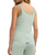 Kiera Stripe Vest in Crystal Green